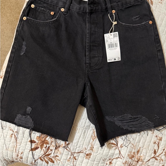 MNG  Black Denim Shorts with Tag Attached - Picture 3 of 10